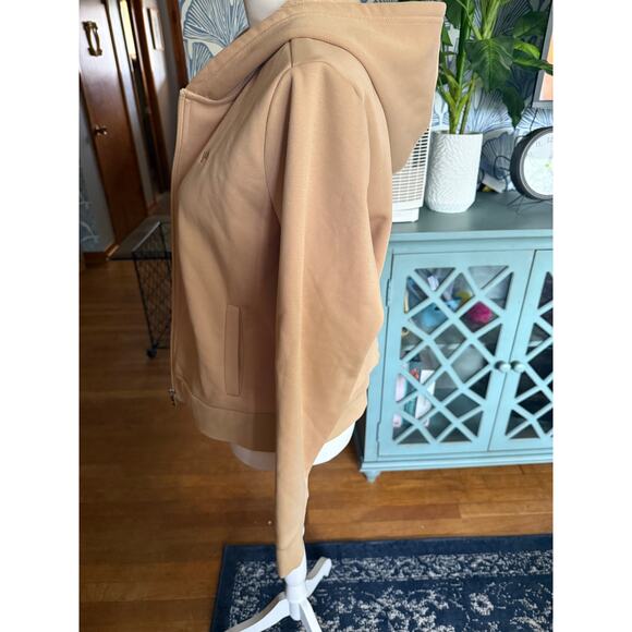 NWT Juicy Couture Beachwood Tan Zip Front Sweatshirt Hoodie Sz. XL - Picture 7 of 9